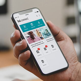 screenshot of BSI Connect Plus